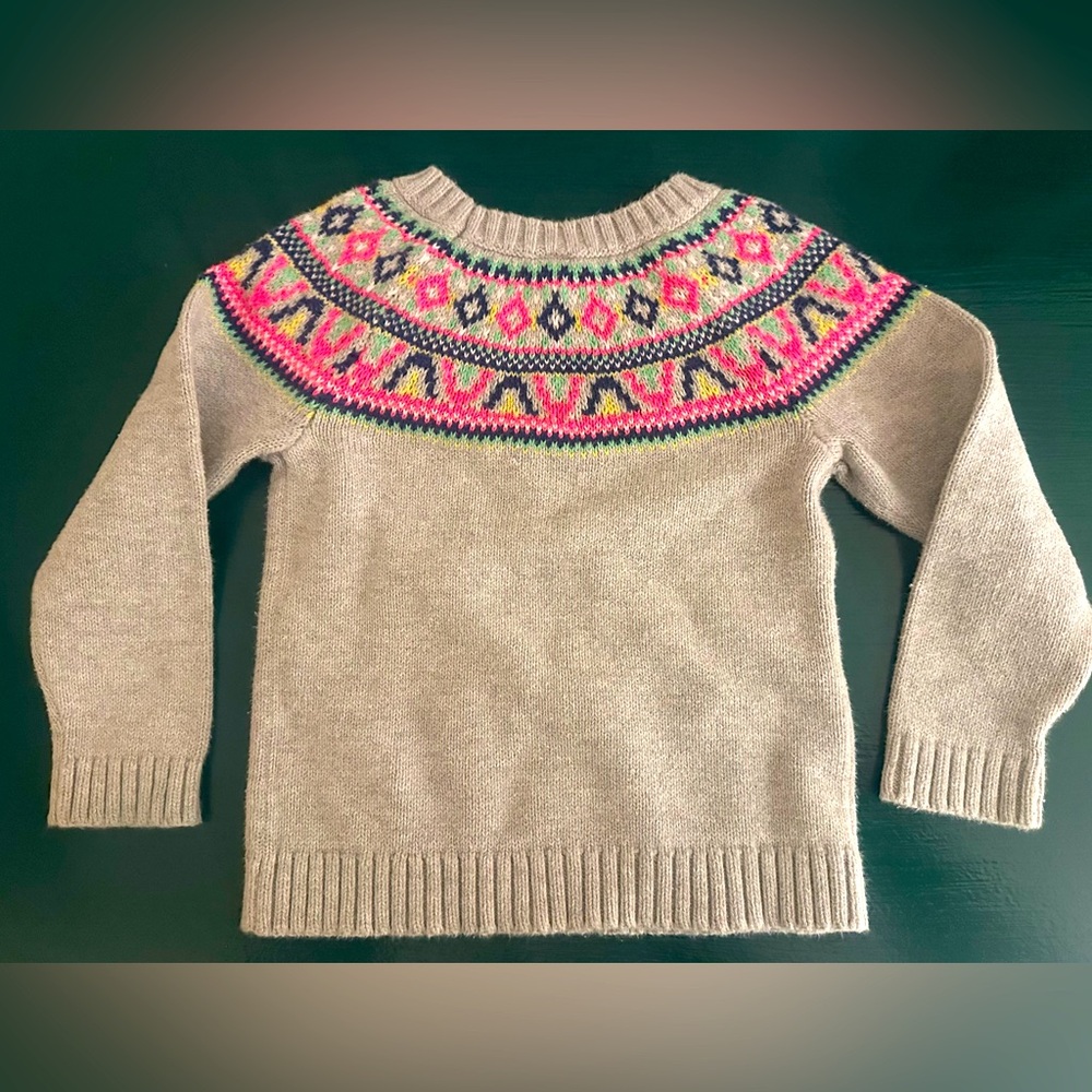 Carters 2t Fair Isle Gray Sweater